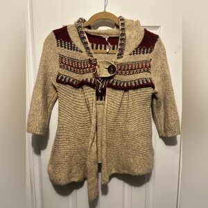 Free People Gretel Swing Hooded Cardigan